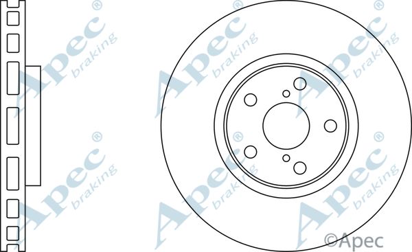 APEC BRAKING Тормозной диск DSK310